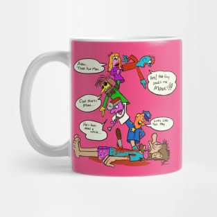 Under on the puppetry express Mug